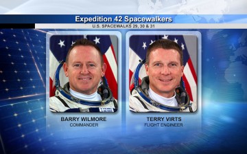 Astronauts Barry “Butch” Wilmore and Terry Virts 