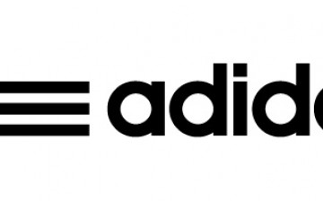 Logo of German shoe company, Adidas.