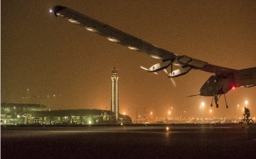 Solar Impulse 2, the world's first solar-powered airplane to attempt to fly around the world, has made its fifth stop in Chongqing, China.