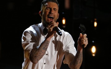 Adam Levine performs at the 87th Academy Awards in Hollywood, California February 22, 2015. 