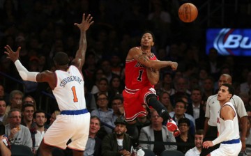 Chicago Bulls guard Derrick Rose