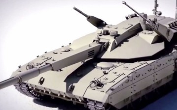 The T-14 has a remote-controlled tank that uses high-resolution video cameras.