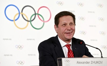 Alexander Zhukov, head of the 2022 Evaluation Commission for the International Olympic Committee (IOC), speaks to media after their inspection tour of Beijing and Zhangjiakou, March 28, 2015. 