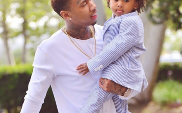 Tyga and son