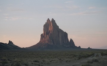 Shiprock, New Mexico, is in the Four Corners region where an atmospheric methane 