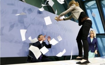 Josephine Witt, European Central Bank President Mario Draghi