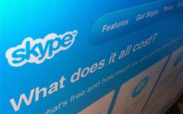 A page from the Skype website is seen in Singapore May 10, 2011.