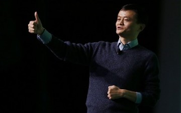 Alibaba Group Holding Ltd. chairman Jack Ma gestures during a talk by Our Hong Kong Foundation in Hong Kong, Feb. 2, 2015.