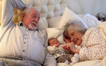 grandparents and grandbaby 