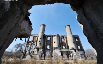 The remains of the Imperial Japanese Army's Unit 731, a biological and chemical warfare research and development unit during the War of Resistance against Japanese Aggression.