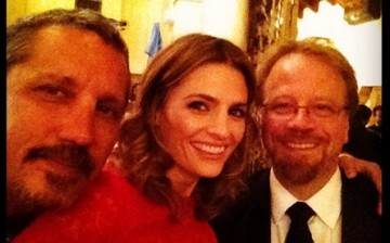 Stana Katic with Rob Bowman and 