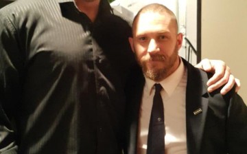 Cast Of 'Mad Max: Fury Road', Nathan Jones And Tom Hardy, Hanging Out At After Party