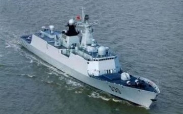 A missile frigate of the Chinese navy, similar to the one sent to warship display at IMDEX Asia 2015.