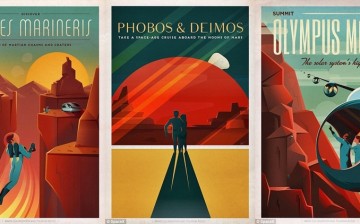 SpaceX Mars tourism poster series
