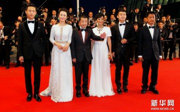 Jia Zhangke (3rd from left) competes for the fourth time for the prestigious Palme d'Or, the highest prize awarded at the Cannes Film Festival.