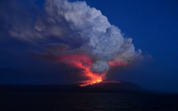 Galapagos Volcanic Eruption