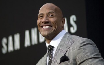 Cast member Dwayne Johnson poses at the premiere of 