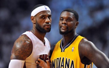 Lance Stephenson (R) guarding LeBron James during the 2013 East Finals.
