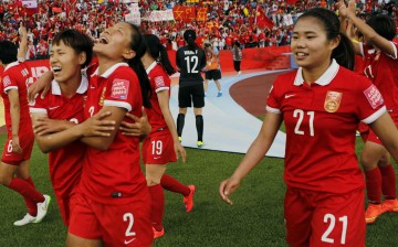 China midfielder Wang Lisi (#21) is one of the team leaders in offense.
