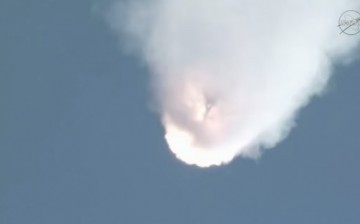 Shortly after liftoff, SpaceX's rocket explodes carrying food and supplies to the space station.