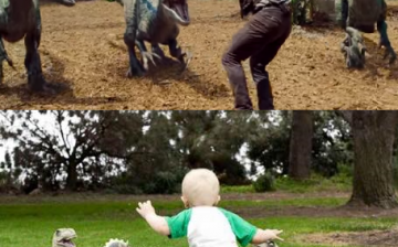 Chris Pratt shares a photo of a kid re-creating his famous 
