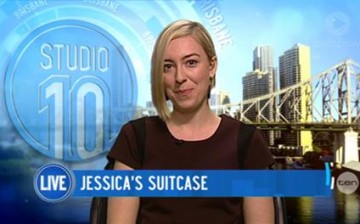 Jessica Rudd appeared on a Brisbane morning TV show for the Kiss Goodbye to MS campaign on May 28.