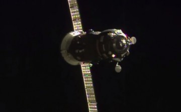 Russia's Progress 60 cargo ship docked at the space station early Sunday with food and supplies.