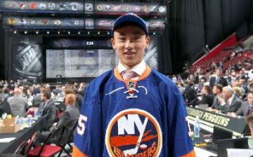 Andong Song made history after being selected by the New York Islanders as defenseman in the draft by the NHL last month.