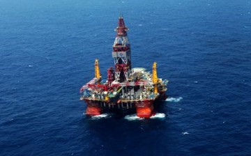 One of China's oil platforms in the East China Sea.