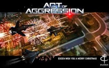 Act of Aggression trailer used to release Eugen Systems' Christmas tree. 