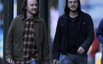 Kit Harington and Ben Crompton in Belfast