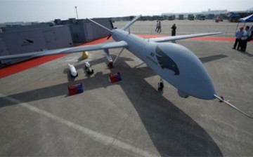 A Yilong drone on display is only one of the vast army of drones being developed by China.