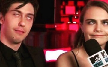 Cara Delevingne and Nat Wolff 