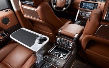 The interior display of the anticipated 2016 LX SUV Lexus
