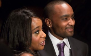 Bobbi Kristina Brown (L) and Nick Gordon attend the opening night of ''The Houstons: On Our Own'' in New York October 22, 2012.