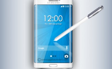 The anticipated Samsung Galaxy Note 5 with a flexible display. 