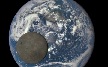 This image shows the far side of the moon, illuminated by the sun, as it crosses between the DSCOVR spacecraft's Earth Polychromatic Imaging Camera (EPIC) camera and telescope, and the Earth - one million miles away.