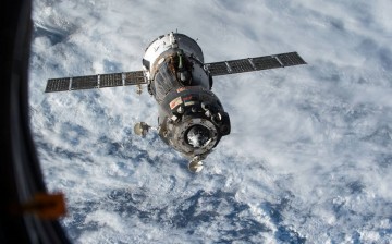 The Soyuz TMA-15M spacecraft undocked from the Rassvet module on the International Space Station on June 11, 2015. 