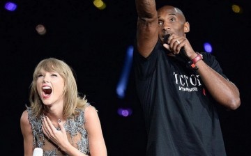NBA icon Kobe Bryant shared the stage with Taylor Swift during her 