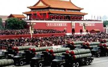 The Chinese military displayed their armaments during the National Day parade in Beijing.