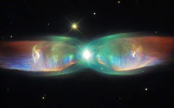 The Twin Jet Nebula, or PN M2-9, is a striking example of a bipolar planetary nebula. Bipolar planetary nebulae are formed when the central object is not a single star, but a binary system.