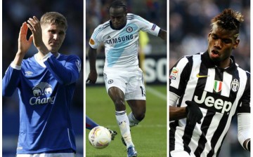 Chelsea transfer rumors (from L to R): John Stones, Victor Moses, and Paul Pogba.