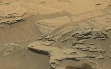 Can you spot the spoon on Mars? This image was taken by Mastcam: Left (MAST_LEFT) onboard NASA's Mars rover Curiosity on Sol 1089 (2015-08-30 01:00:25 UTC). 