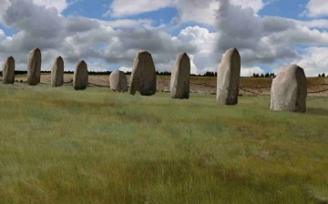 This 'superhenge' or Durrington Walls are more massive than the Stonehenge, located 3 kilometers away.