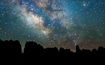 The night sky above Chesler Park