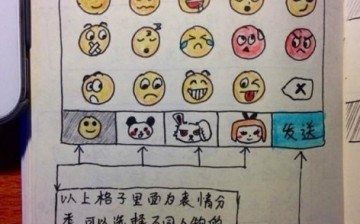 One of the handwritten instructions made by a university student for his parents to guide them further on how to use WeChat.
