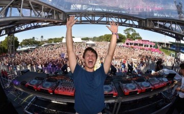 DJ Ansolo, who recently inked a deal with Island Records, is shown having a blast at Electric Zoo.