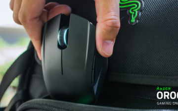 A photo of the Razer Orochi mobile gaming mouse.