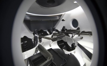 Crew Dragon was designed to be an enjoyable ride. With four windows, passengers can take in views of Earth, the Moon, and the wider Solar System right from their seats, which are made from the highest-grade carbon fiber and Alcantara cloth.