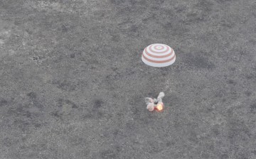 Three astronauts returned back to Earth on Saturday from the ISS, landing in Zhezkazgan.